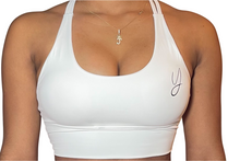 Load image into Gallery viewer, White Reveal Sports Bra