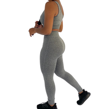 Load image into Gallery viewer, Gray One Shoulder Two Piece Set
