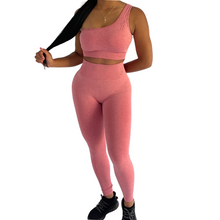 Load image into Gallery viewer, Red One Shoulder Two Piece Set