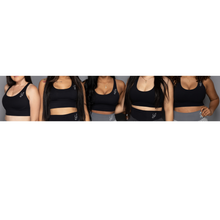 Load image into Gallery viewer, Black Reveal Sports Bra