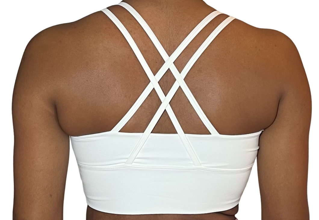 White Reveal Sports Bra