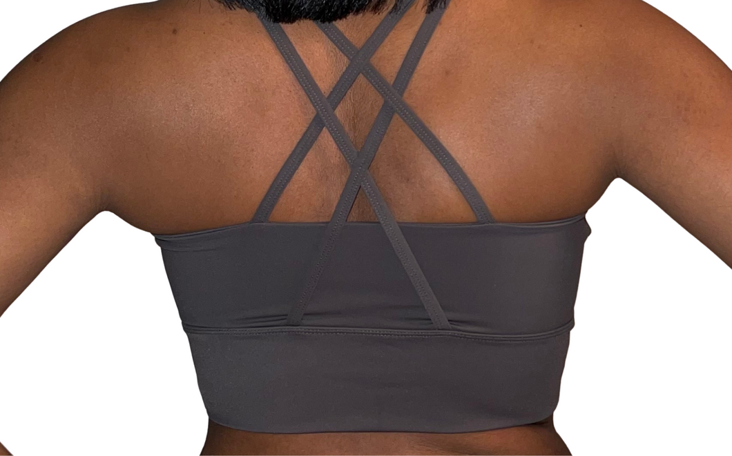 Gray Reveal Sports Bra