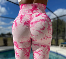 Load image into Gallery viewer, Pink Tie-dye Leggings

