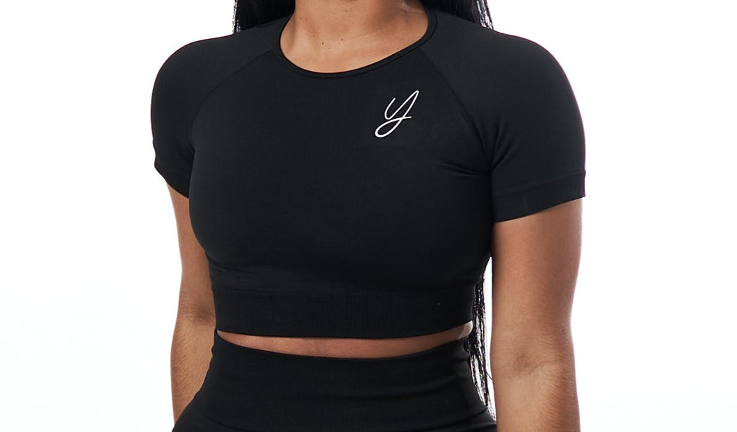 Black Seamless Top