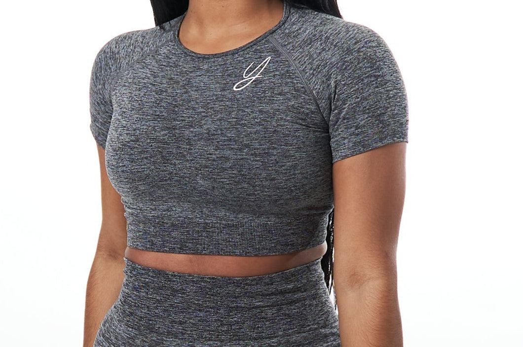 Shadow Gray Seamless Top