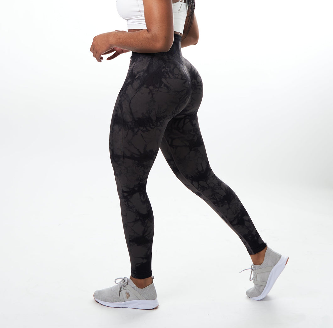 Black Tie-dye Leggings