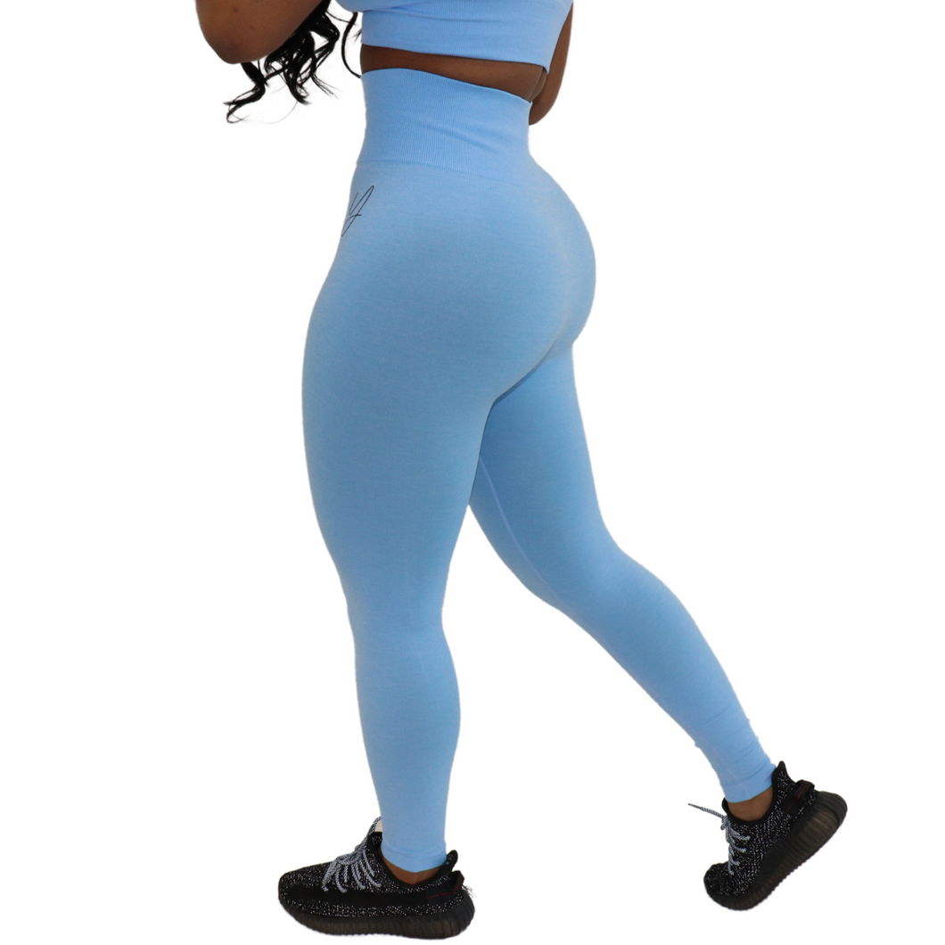 Sky Blue Seamless Leggings