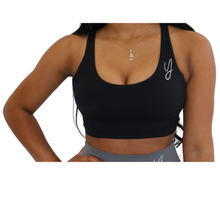 Load image into Gallery viewer, Black Reveal Sports Bra
